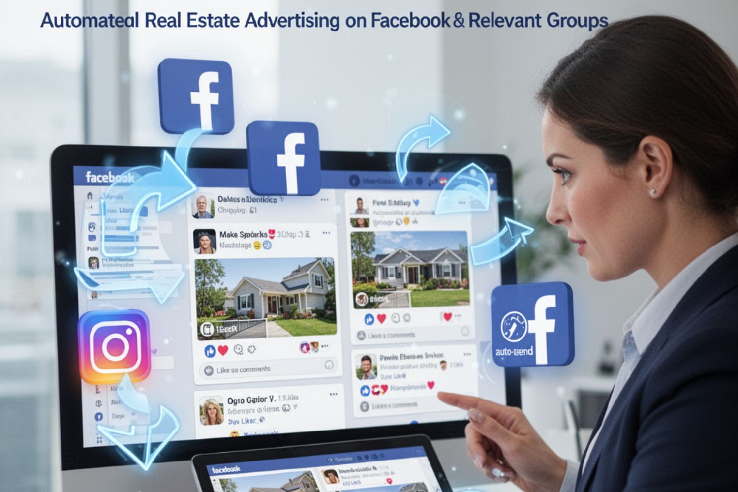 הנכס שלכם מתפרסם בכל המדיות . אוטומטית.