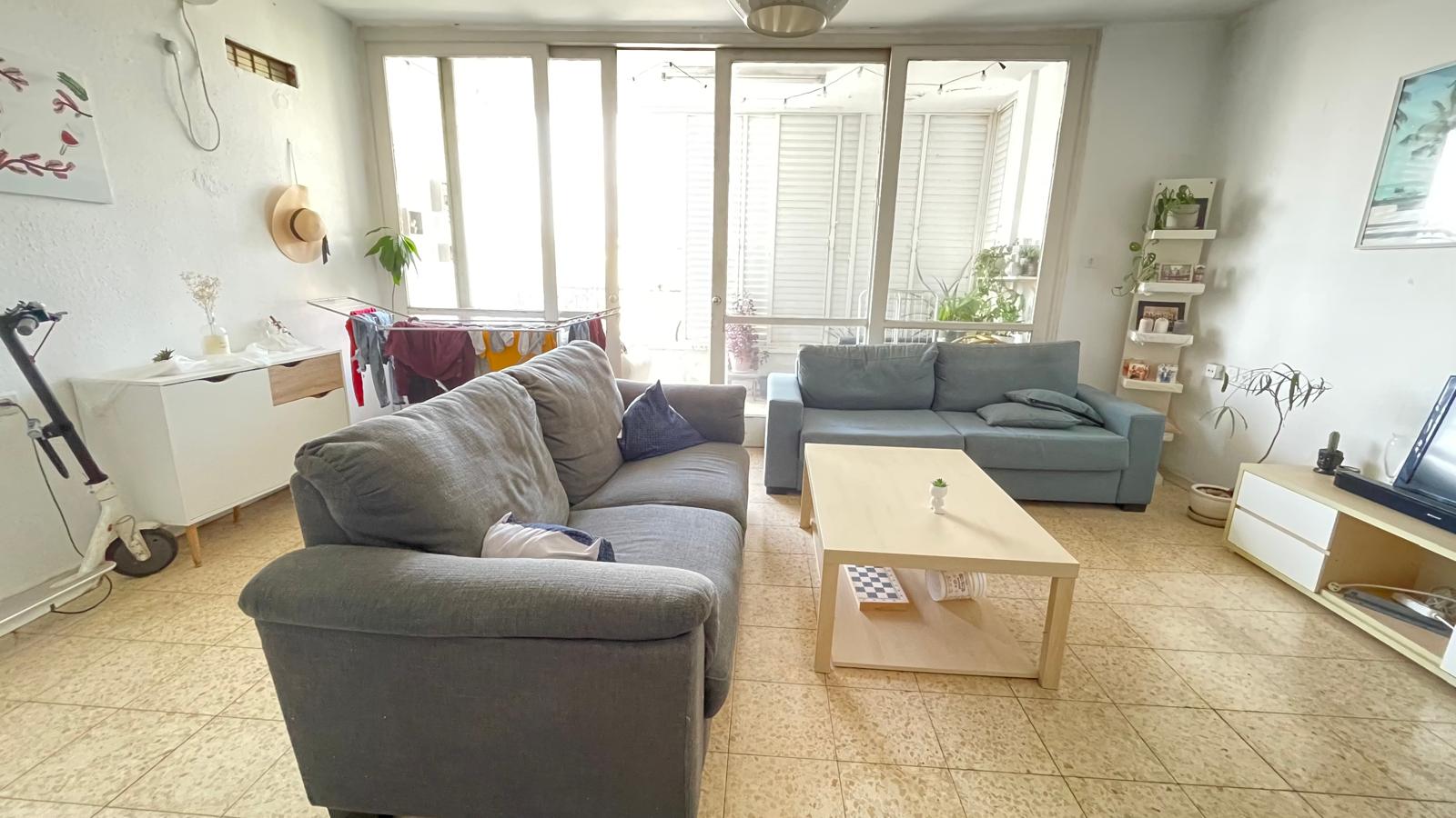 🏠 דירת 4 חדרים ענקית להשכרה במוסינזון | צפון תל אביב | מרפסת מערבית