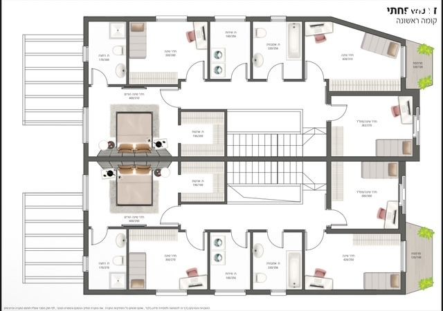 קוטג' דו משפחתי 8 חדרים 280 מ"ר | בריכה | אבן יהודה | בהזדמנות-4
